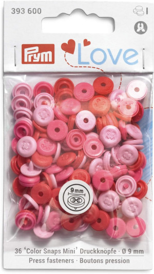 PRYM Prym Love Color Snaps Mini Annähoptik rosa