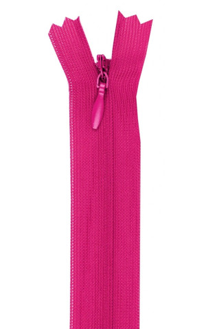 YKK Reißverschluss Nahtverdeckt 60cm - Nahtfein verschiedene Farben 817 - dunkelpink