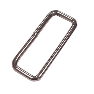 Metall Schlaufe für Taschengurte 25mm, 40mm, 50mm 40mm - silber