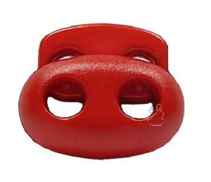 Kordelstopper Oval 2-Loch 820 - rot