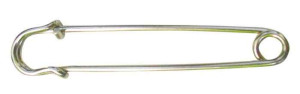 10 Kiltnadeln 76mm Silber