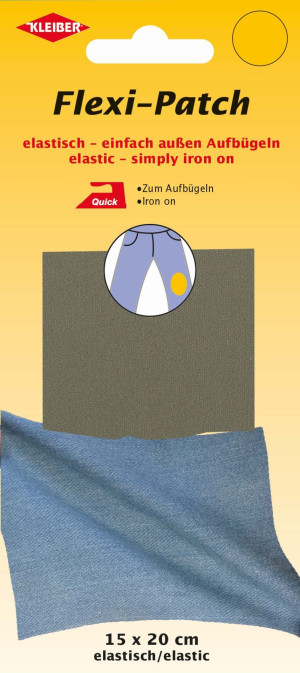 KLEIBER FLEXI PATCH elastische Aufbügelflicken - 15x20cm 573 - beige