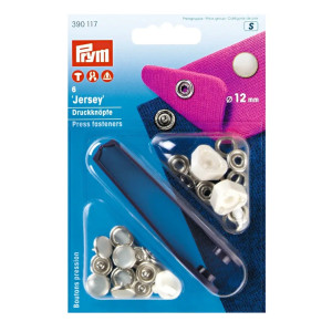 PRYM Jersey Druckknöpfe Perlkappe 12 mm