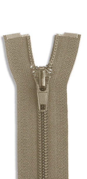 YKK Kunststoff Perlon Reißverschluss 60cm 886 - hellbraun