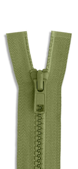 YKK Vislon Kunststoff Reißverschluss teilbar 011 - olivegelb