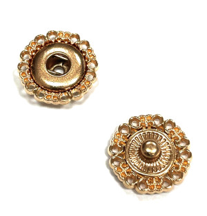 Exclusiv Annäh Druckknopf 15mm / 25mm silber / gold 15mm - gold