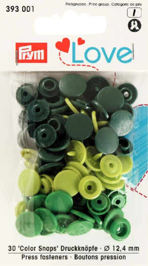 PRYM Prym Love Druckknopf Color KST 12,4 mm grün