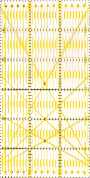 Patchtool - 15x30cm Patchworklineal - Quiltlineal