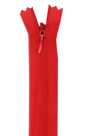 YKK Reißverschluss Nahtverdeckt 60cm - Nahtfein verschiedene Farben 820 - rot