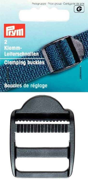 PRYM Klemm-Leiterschnallen KST 40 mm schwarz