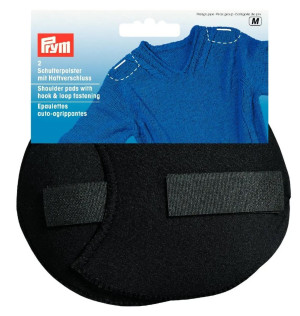 PRYM Schulterpolster Halb - Raglan mit Klettverschluß S schwarz