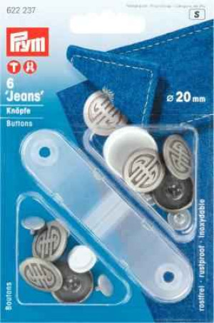 PRYM NF-Jeans-Knöpfe Artdeco MS 20 mm alteisen