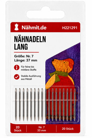 Handnähnadeln LANG - verschiedene Größen Größe - 7