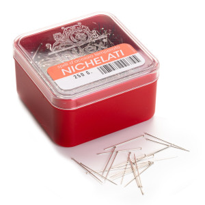 250g Stecknadeln ST 0,60 x 32 mm silberfarbig - RED-BOX EF7