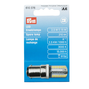 PRYM LED Lampe für Nähmaschine 2,5 W Bajonett Fassung Glühbirne