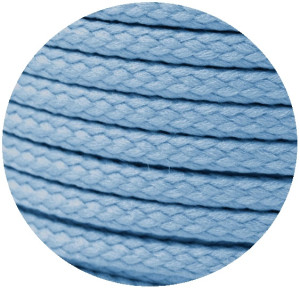 Baumwoll Kordel Anorakkordel - geflochten 542 - hellblau