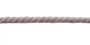 MEGA Dicke gedrehte Baumwollkordel 12mm UNI 577 - steingrau