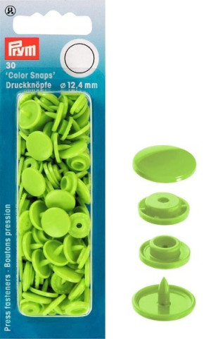 PRYM Color Snaps Druckknöpfe 12,4 mm apfel