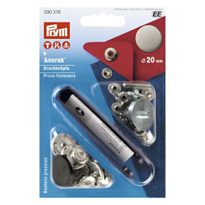 PRYM Anorak Druckknöpfe 20 mm alteisen