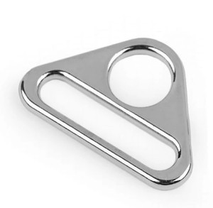 Dreieck für Taschen Karabinerhaken 25mm & 40mm 40mm - silber