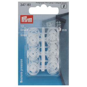 PRYM Annäh-Druckknöpfe KST 13 mm transparent