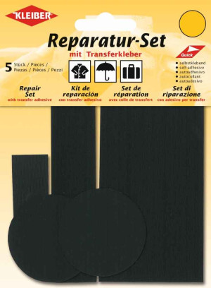 Kleiber Reparatur Set Nylon Flicken selbstklebend 580 - schwarz