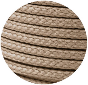 Baumwoll Kordel Anorakkordel - geflochten 573 - beige
