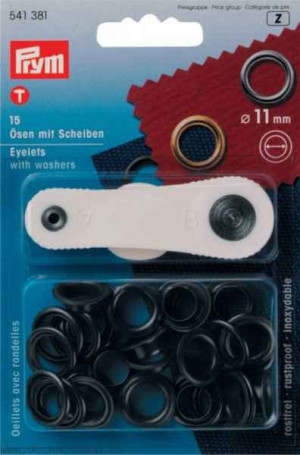 PRYM Ösen und Scheiben MS 11,0 mm brüniert
