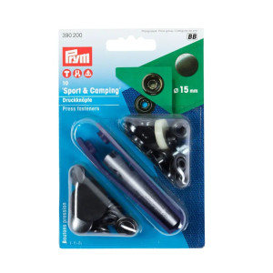 PRYM Sport & Camping Druckknöpfe 15 mm brüniert