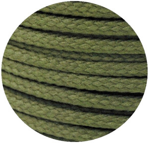 Baumwoll Kordel Anorakkordel - geflochten 567 - olive