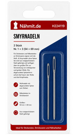 Smyrnadeln 2 Stück Nr. 1 + 3