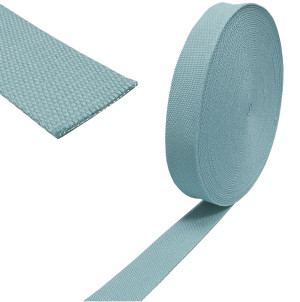 Baumwoll Taschengurt Gurtband 38mm Meterware 542 - hellblau