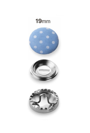 100 Überziehbare Knöpfe in verschiedenen Größen 11mm - 38mm 19mm
