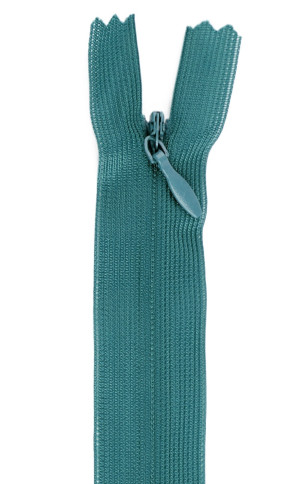 YKK Reißverschluss Nahtverdeckt 60cm - Nahtfein verschiedene Farben 020 - türkisblau