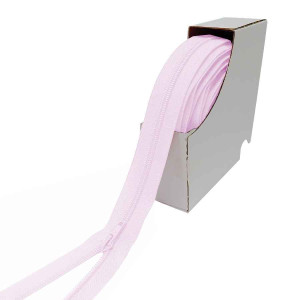 YKK 3mm - Bettwäsche endlos Reißverschluss - schmale Kette 511 - hellrosa