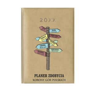 Wzory w154 Planer zdobycia Korony Gór Polskich Kalendarz 2027 A5, nadruk