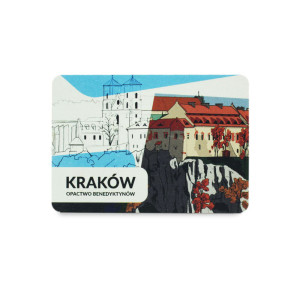 Magnes na lodówkę z wizerunkiem Krakowa | KRAKÓW OPACTWO BENEDYKTYNÓW