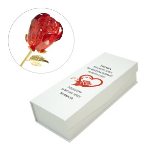 Trofeum szklane TULIPAN / Dzień nauczyciela 30 cm