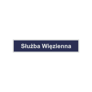 Imiennik dla funkcjonariuszy Służby Więziennej z nadrukiem, SŁUŻBA WIĘZIENNA