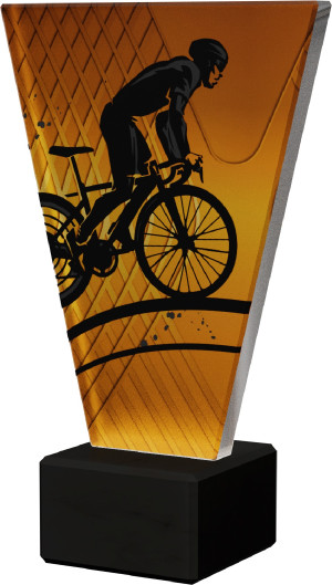 Trofeum szklane kolarstwo VL1/CYC/BK
