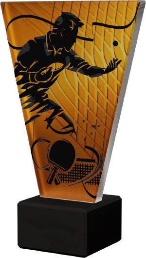 Trofeum szklane Tenis Stołowy VL1/TAB/BK