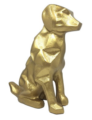Złota Figurka Dekoracyjna Pies - DOG2
