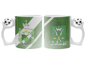 Kubek piłka nożna z miejscem na Twoje zdjęcie