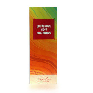 Składana karta menu 105 x 297 mm