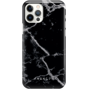 Etui czarny marmur Iphone 12 pro