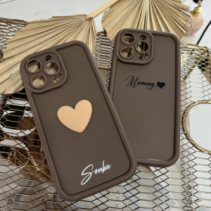 Etui z sercem z nadrukiem Iphone 16 plus