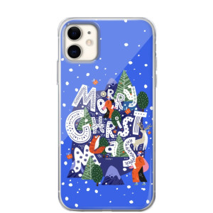 Etui błękitne Merry Christmas
