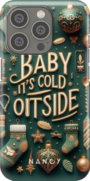 Etui na telefon Świąteczne Baby it's COLD