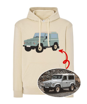 Personalizowana bluza męska z haftem samochodu / auta
