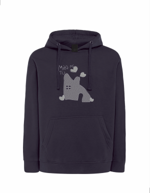 Bluza czarna ,,DOMEK'' unisex NANCY x Miło Mi Tu